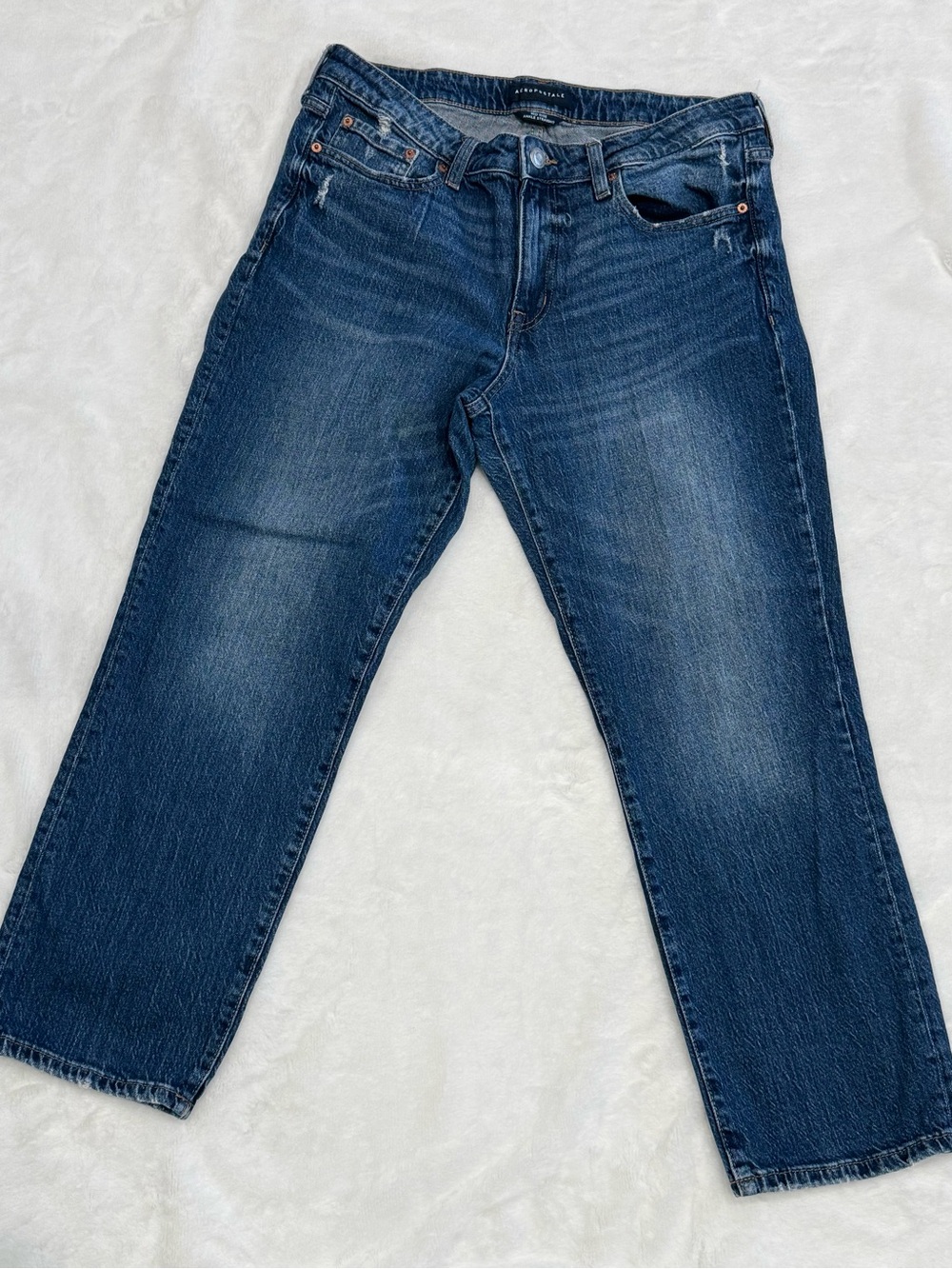 Aeropostale Women’s Dark Blue Cropped Jeans